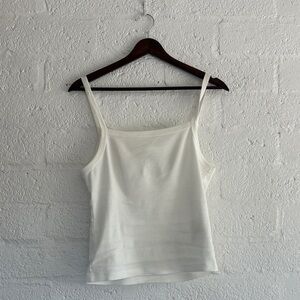St Agni white cotton tank